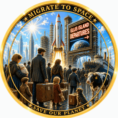 Migrate To Space It is cheaper than fixing the planet EAR004